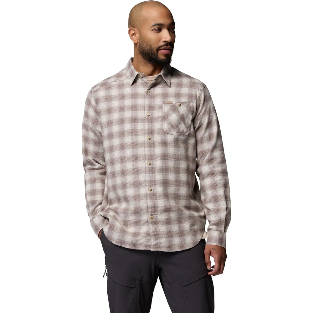 image:imageColumbia Mens Hunt Line Flannel Long Sleeve ShirtFlint Grey