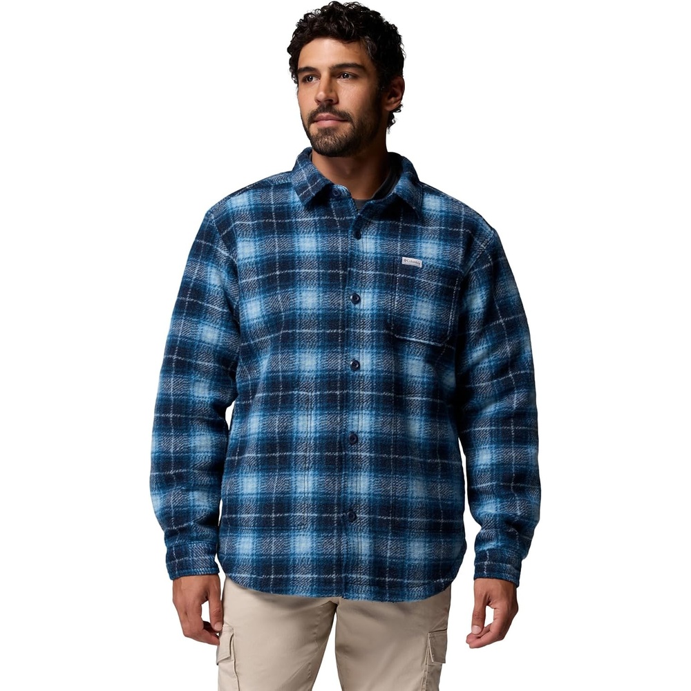 image:imageColumbia Mens Hunter Arch Shirt JacketCollegiate Navy Bivy Plaid