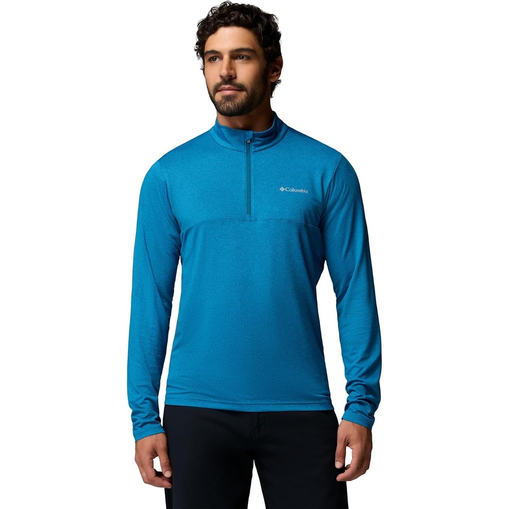 image:imageColumbia Mens Parsons Point Long Sleeve 14 ZipPhoenix Blue Heather