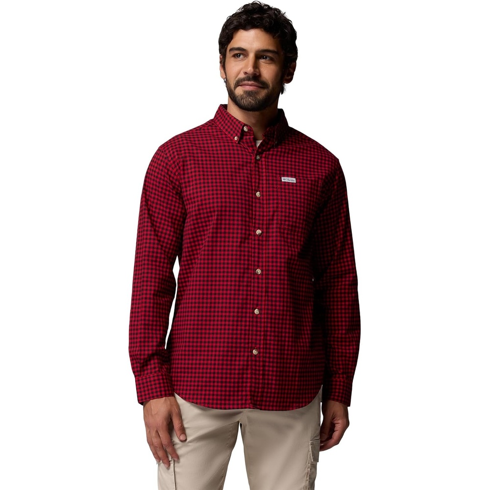 image:imageColumbia Mens Rapid Rivers II Long Sleeve ShirtMountain Red Gingham