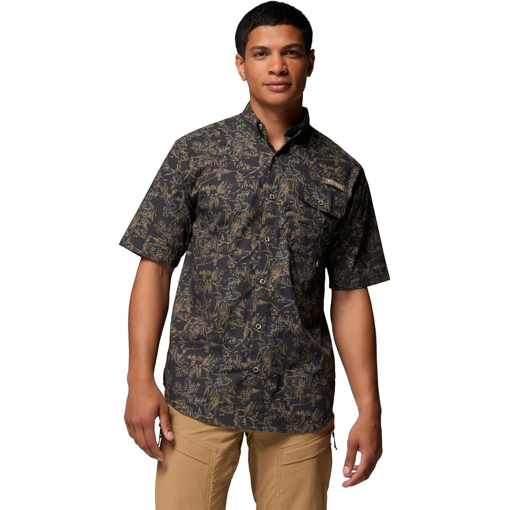 image:imageColumbia Mens Super Sharptail Short Sleeve Shirt Shark Medium