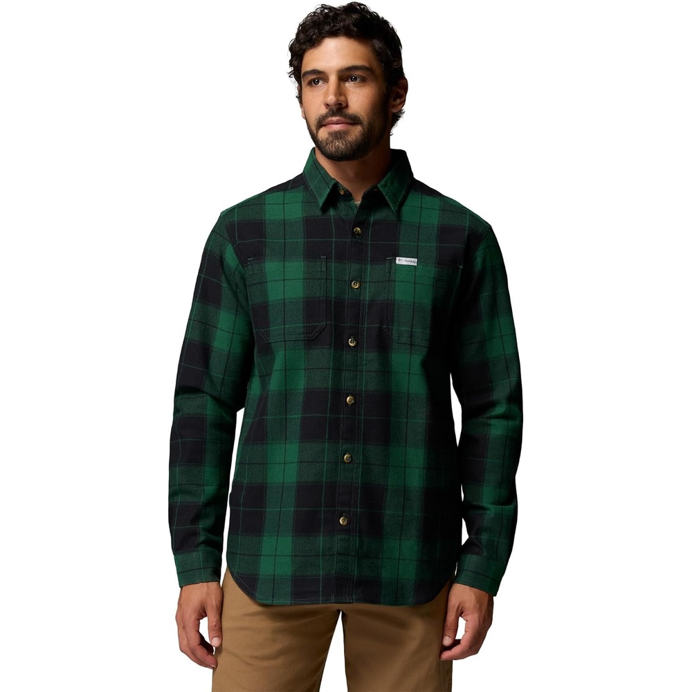 image:imageColumbia Pitchstone Stretch FlannelRain Forest Macro TartanBlack