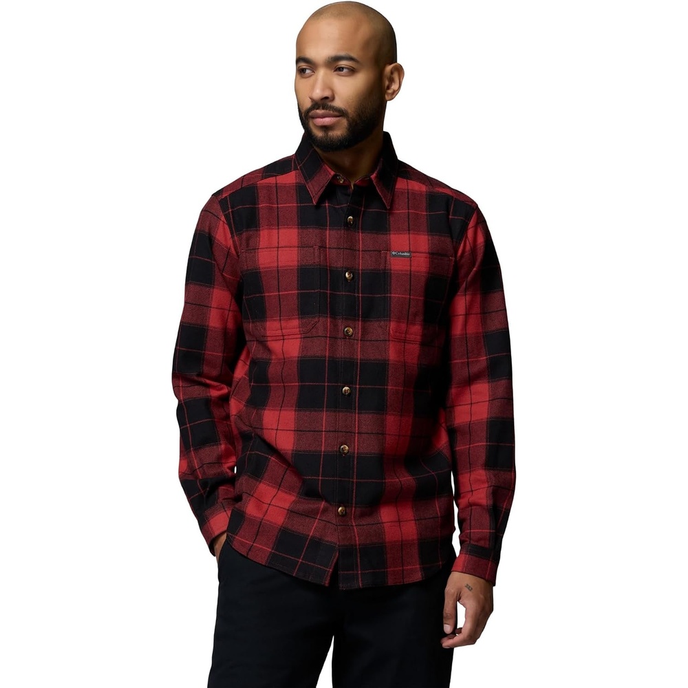 image:imageColumbia Pitchstone Stretch FlannelRed Oxide Macro TartanBlack
