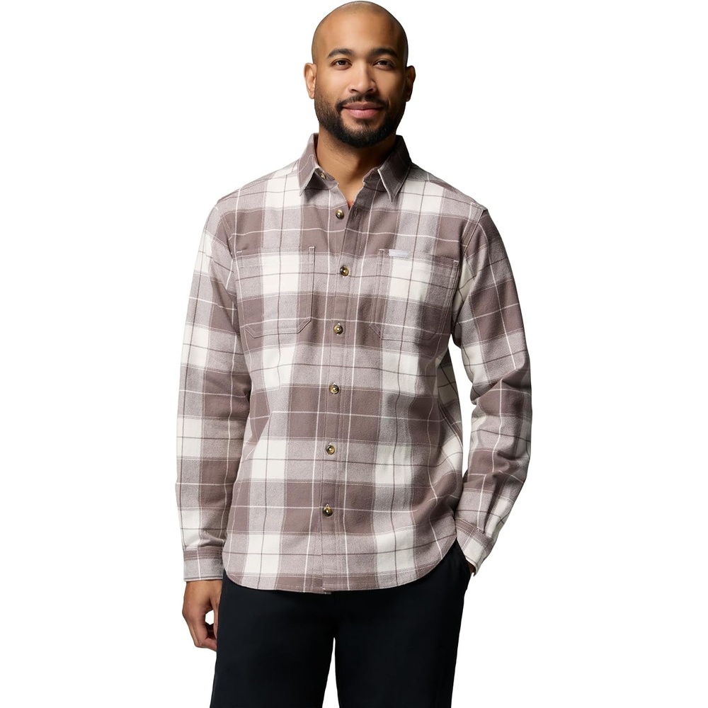 image:imageColumbia Pitchstone Stretch FlannelSea Salt Macro TartanIron