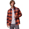 Columbia Men’s Collegiate Flare Gun Flannel Long Sleeve Shirt(Aub – Spark Orange Tartan)