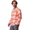 Columbia Men’s Collegiate Flare Gun Flannel Long Sleeve Shirt(Cle – Spark Orange Tartan)