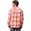Columbia Men’s Collegiate Flare Gun Flannel Long Sleeve Shirt(Cle – Spark Orange Tartan)