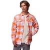 Columbia Men’s Collegiate Flare Gun Flannel Long Sleeve Shirt(Cle – Spark Orange Tartan)