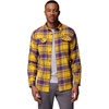 Columbia Men’s Collegiate Flare Gun Flannel Long Sleeve Shirt(Lsu – Vivid Purple Tartan)