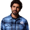 Columbia Men’s Collegiate Flare Gun Flannel Long Sleeve Shirt(Nc – White Cap Tartan)