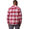 Columbia Men’s Collegiate Flare Gun Flannel Long Sleeve Shirt(Neb – Bright Red Tartan)