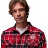 Columbia Men’s Collegiate Flare Gun Flannel Long Sleeve Shirt(Os – Intense Red Tartan)