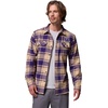 Columbia Men’s Collegiate Flare Gun Flannel Long Sleeve Shirt(Uw – Uw Purple Tartan)