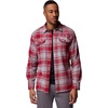 Columbia Men’s Collegiate Flare Gun Flannel Long Sleeve Shirt(Waz – Red Velvet Tartan)