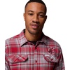 Columbia Men’s Collegiate Flare Gun Flannel Long Sleeve Shirt(Waz – Red Velvet Tartan)