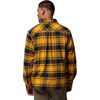 Columbia Men’s Collegiate Flare Gun Flannel Long Sleeve Shirt(Wv – Mlb Gold Tartan)