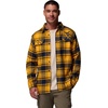 Columbia Men’s Collegiate Flare Gun Flannel Long Sleeve Shirt(Wv – Mlb Gold Tartan)