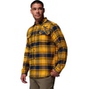 Columbia Men’s Collegiate Flare Gun Flannel Long Sleeve Shirt(Wv – Mlb Gold Tartan)