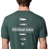 Columbia Mens Collegiate PFG Tee Short Sleeve(Ms – Spruce Heather)