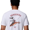 Columbia Mens Collegiate PFG Tee Short Sleeve(Sc – White)