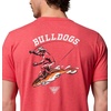 Columbia Mens Collegiate PFG Tee Short Sleeve(Uga – Bright Red Heather)