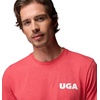 Columbia Mens Collegiate PFG Tee Short Sleeve(Uga – Bright Red Heather)