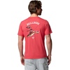 Columbia Mens Collegiate PFG Tee Short Sleeve(Uga – Bright Red Heather)