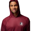 Columbia Men’s Collegiate Super Terminal Tackle Hoodie(Fsu – Cabernet/Black)