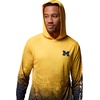 Columbia Men’s Collegiate Super Terminal Tackle Hoodie(Um – Yellow/Collegiate Navy)