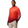 Columbia Men’s Collegiate Super Terminal Tackle Hoodie(Vt – Tangy Orange/Deep Maroon)