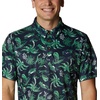 Columbia Men’s Collegiate Super Terminal Tackle Polo(Nd – Collegiate Navy Dorado Isle Print)