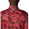 Columbia Men’s Collegiate Super Terminal Tackle Polo(Neb – Bright Red Dorado Isle Print)