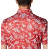 Columbia Men’s Collegiate Super Terminal Tackle Polo(Os – Intense Red Dorado Isle Print)