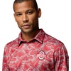 Columbia Men’s Collegiate Super Terminal Tackle Polo(Os – Intense Red Roosters)