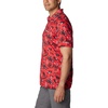 Columbia Men’s Collegiate Super Terminal Tackle Polo(Uga – Bright Red Dorado Isle Print)
