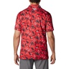 Columbia Men’s Collegiate Super Terminal Tackle Polo(Uga – Bright Red Dorado Isle Print)