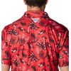 Columbia Men’s Collegiate Super Terminal Tackle Polo(Uga – Bright Red Dorado Isle Print)