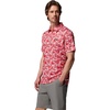Columbia Men’s Collegiate Super Terminal Tackle Polo(Uga – Bright Red Roosters)