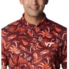 Columbia Men’s Collegiate Super Terminal Tackle Polo(Vt – Deep Maroon Dorado Isle Print)