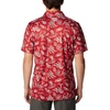 Columbia Men’s Collegiate Super Terminal Tackle Polo(Waz – Red Velvet Dorado Isle Print)