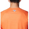 Columbia Men’s Collegiate Terminal Tackle Heather Long Sleeve Shirt(Aub – Spark Orange Heather)