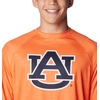 Columbia Men’s Collegiate Terminal Tackle Heather Long Sleeve Shirt(Aub – Spark Orange Heather)