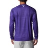 Columbia Men’s Collegiate Terminal Tackle Heather Long Sleeve Shirt(Cle – Vivid Purple Heather)