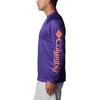 Columbia Men’s Collegiate Terminal Tackle Heather Long Sleeve Shirt(Cle – Vivid Purple Heather)