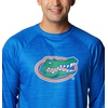 Columbia Men’s Collegiate Terminal Tackle Heather Long Sleeve Shirt(Fla – Azul Heather)