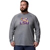 Columbia Men’s Collegiate Terminal Tackle Heather Long Sleeve Shirt(Lsu – Columbia Grey Heather)