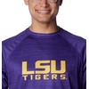 Columbia Men’s Collegiate Terminal Tackle Heather Long Sleeve Shirt(Lsu – Vivid Purple Heather)