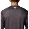 Columbia Men’s Collegiate Terminal Tackle Heather Long Sleeve Shirt(Neb – Shark Heather)