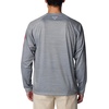 Columbia Men’s Collegiate Terminal Tackle Heather Long Sleeve Shirt(Os – Columbia Grey Heather)