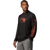 Columbia Men’s Collegiate Terminal Tackle Heather Long Sleeve Shirt(Osu – Shark Heather)